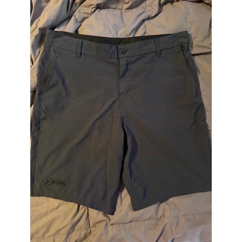 Tormenter Mens Fishing Shorts Gray Size 36 Performance Stretch Board Shorts